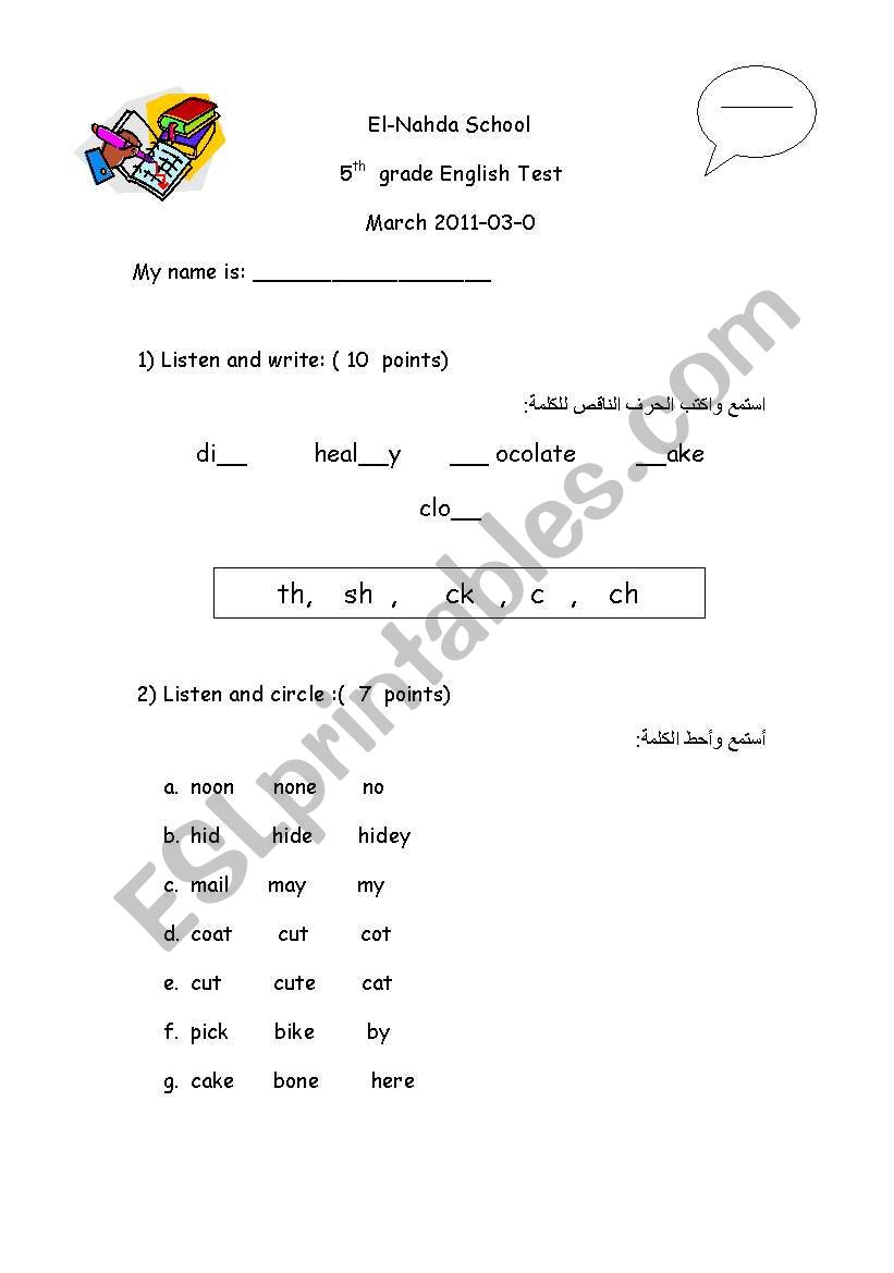 Diagnostic test for fourth garde