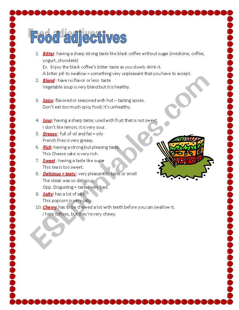 food-adjectives-esl-worksheet-by-arkoyusuf
