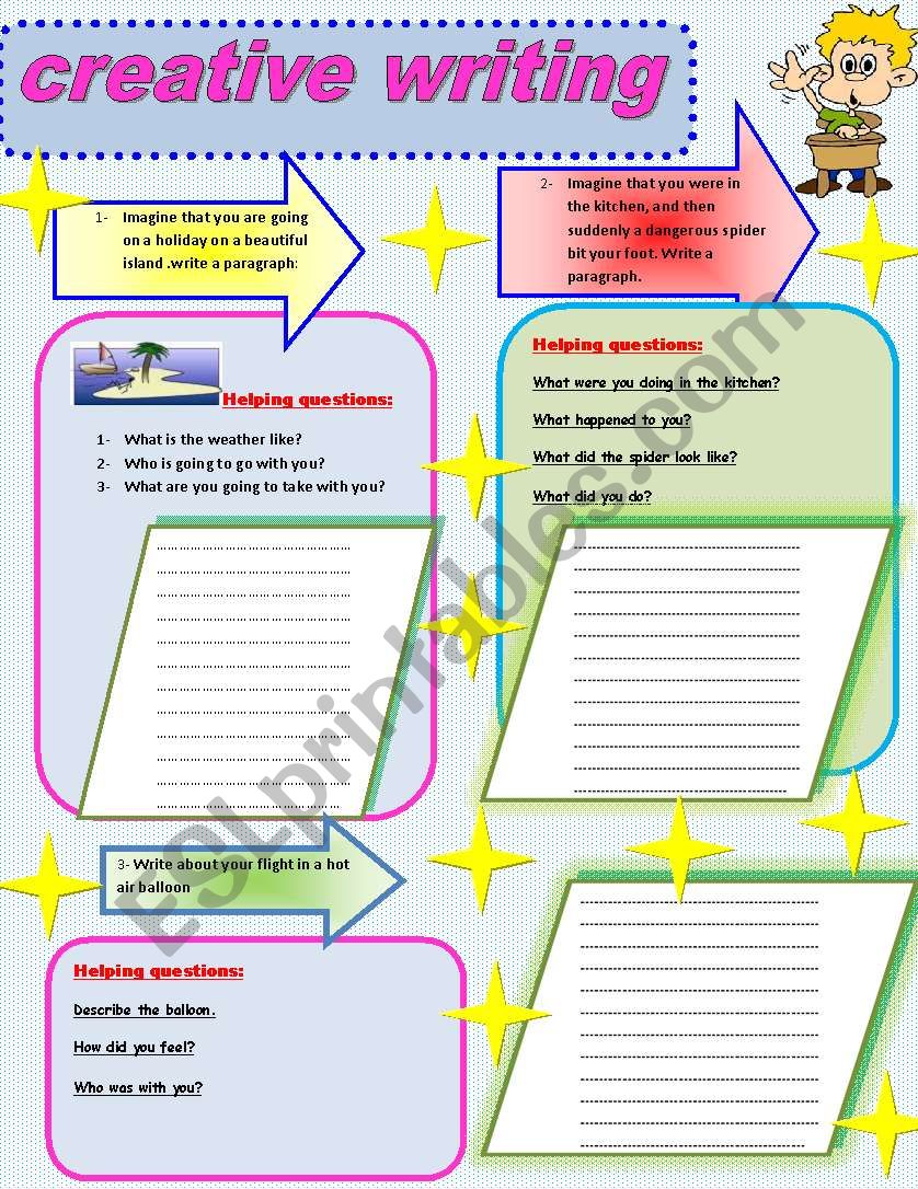 creative writing worksheet