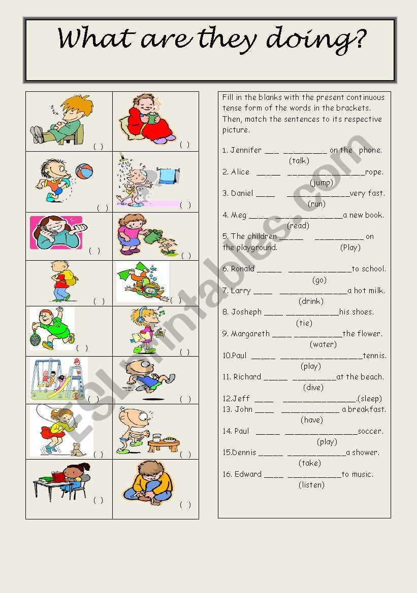 They Are Esl Worksheet By Krocha