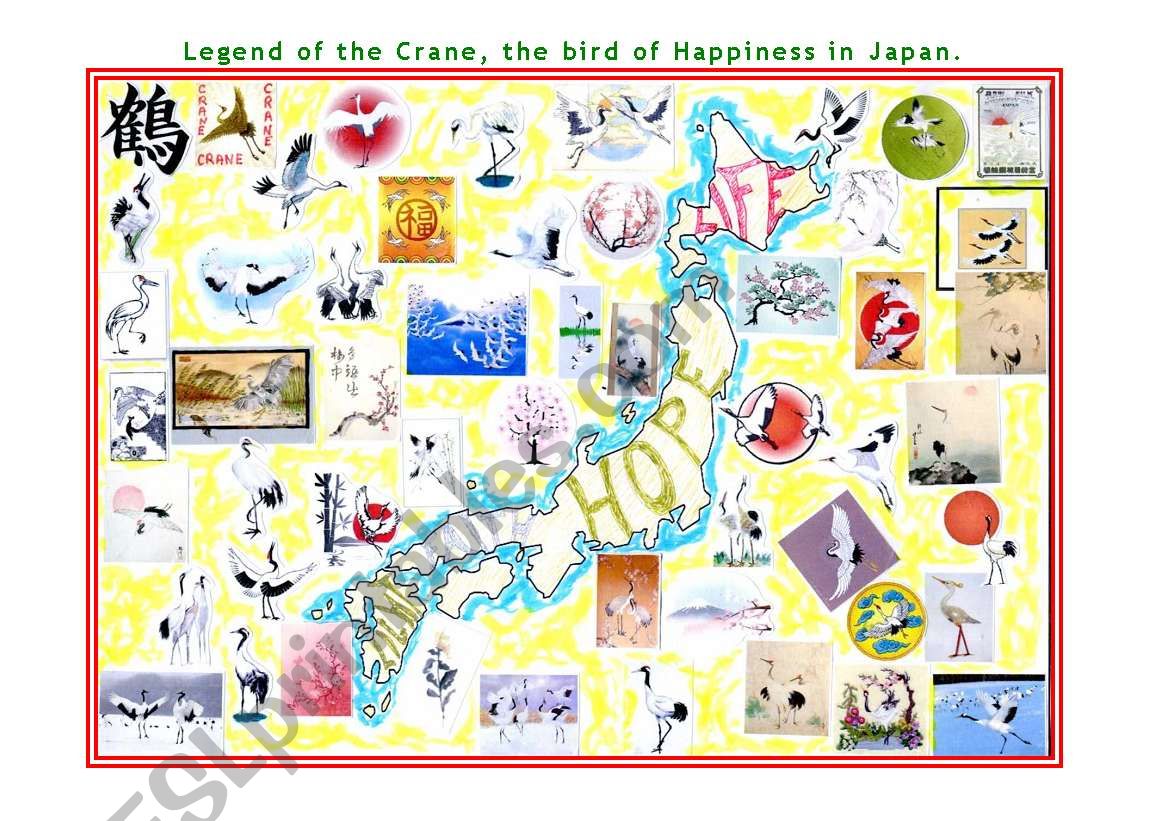 special Japan : the 1,000 folded cranes.