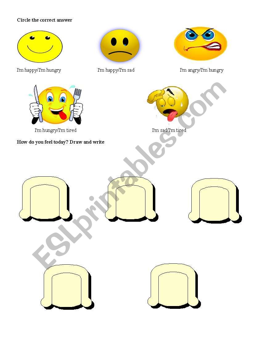 Emotions worksheet