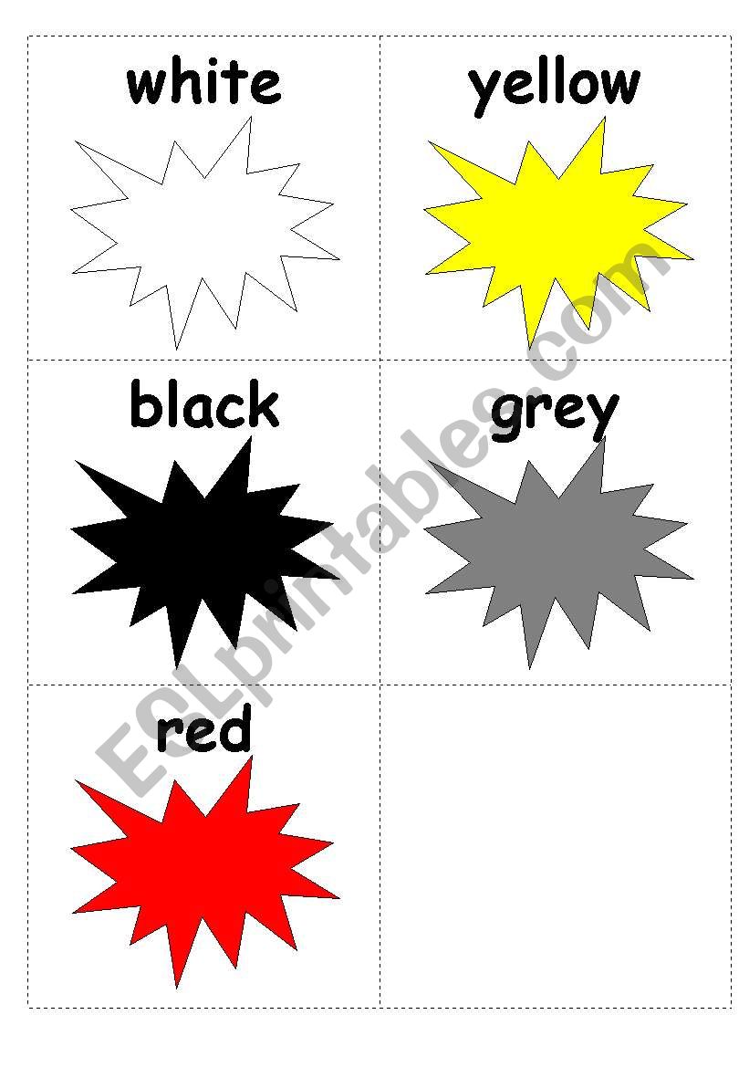 Colours worksheet
