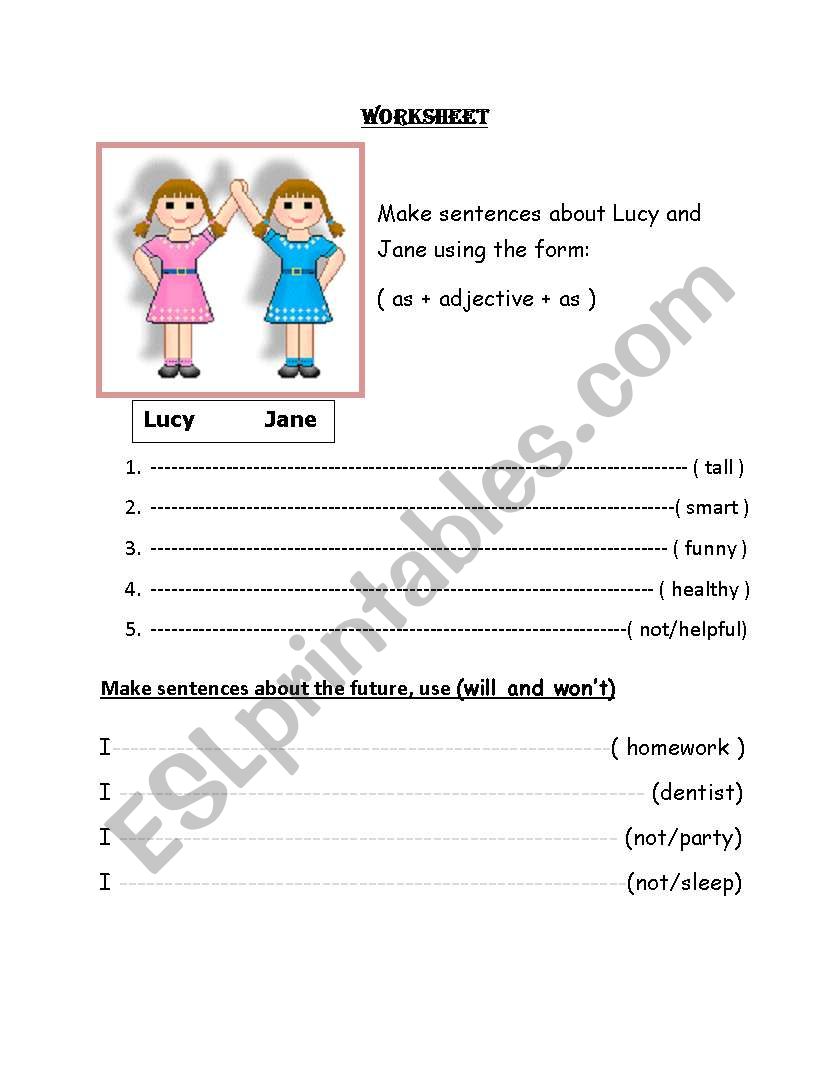 will and wont worksheet