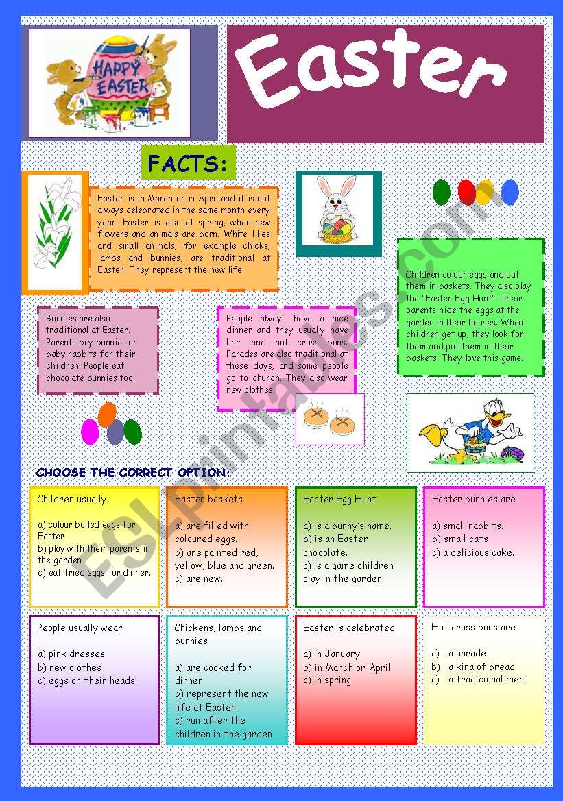 Easter worksheet