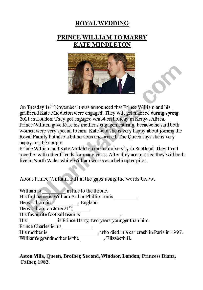 Royal Engagement - Prince William & Kate Middleton