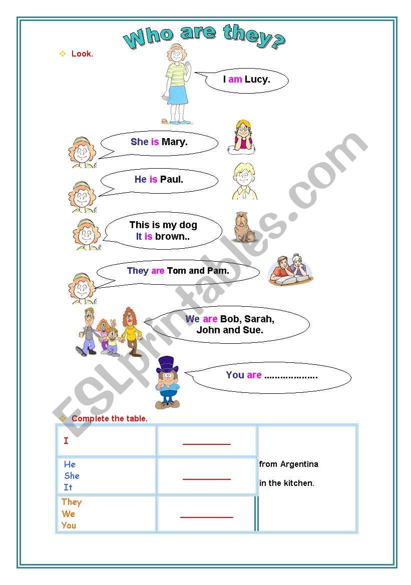 tobe worksheet