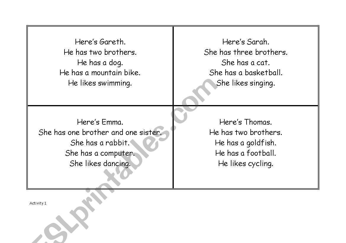 Listen Write Draw worksheet