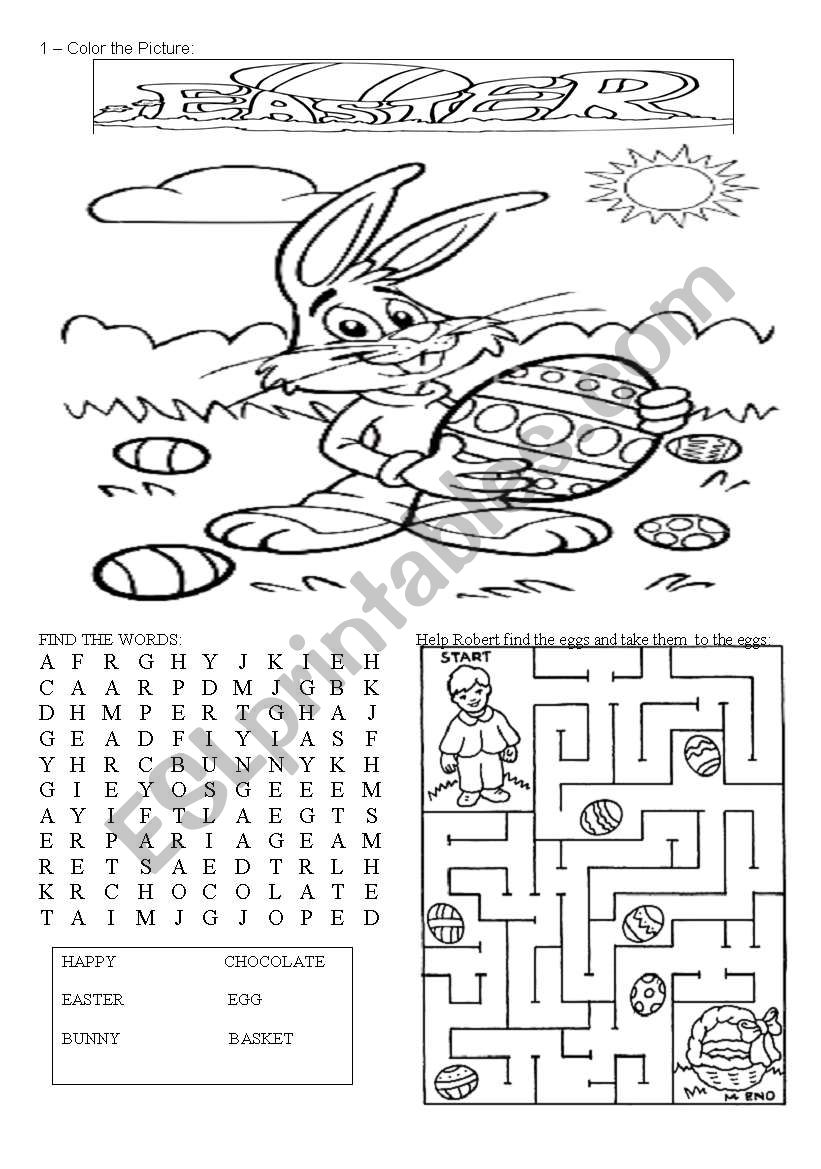 Easter worksheet