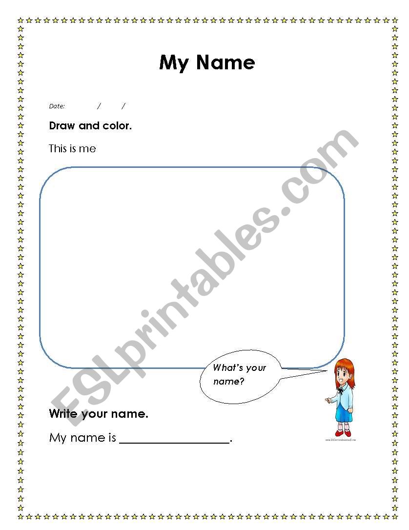 my name worksheet