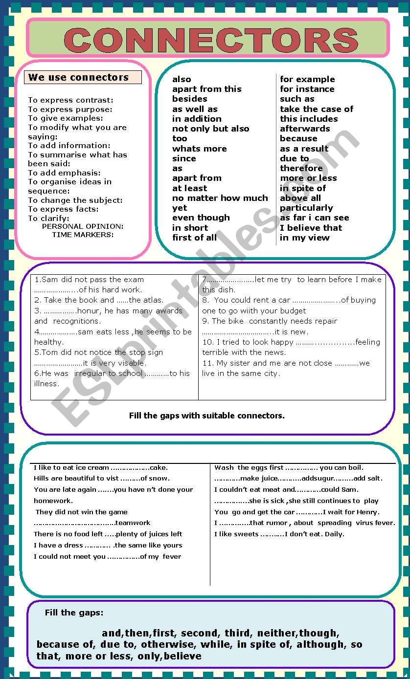 connectors-esl-worksheet-by-jhansi