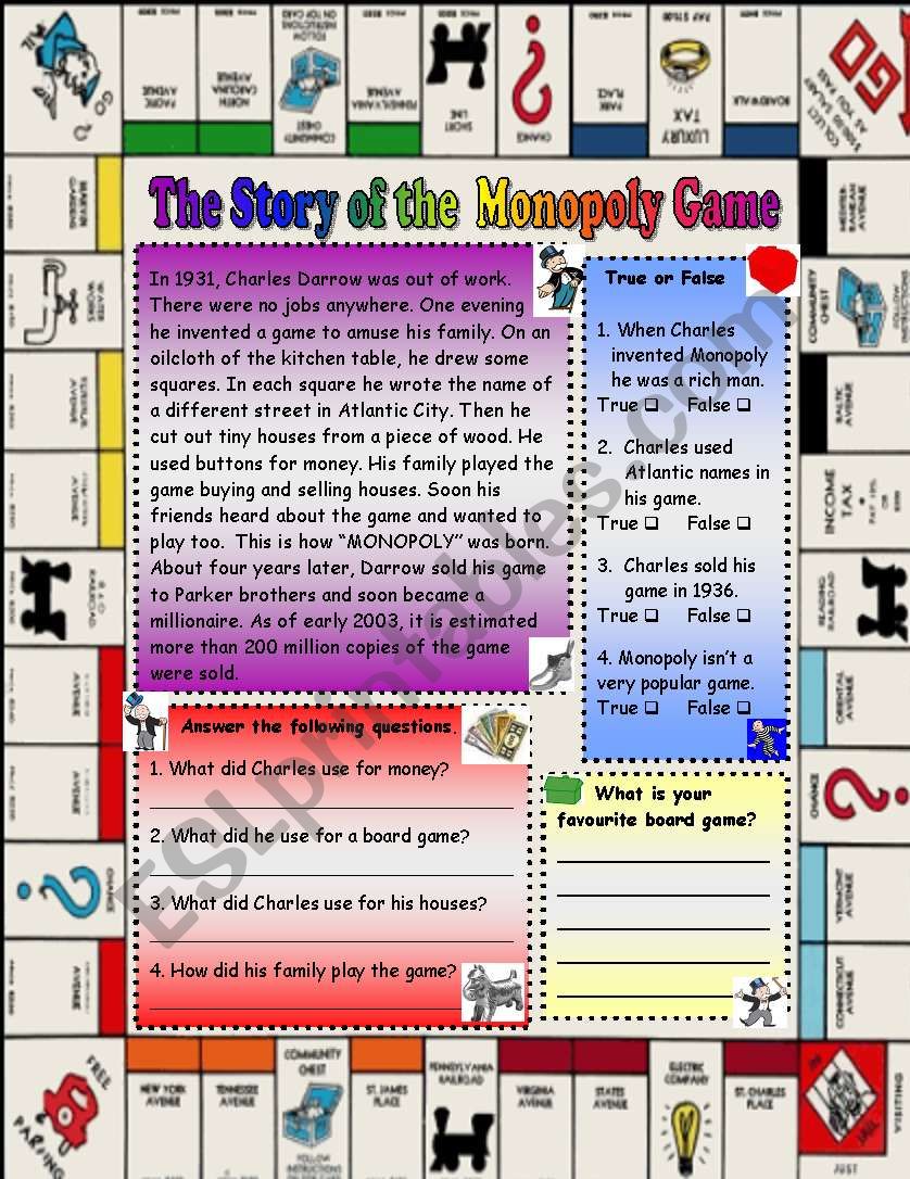 The Story of the monopoly game