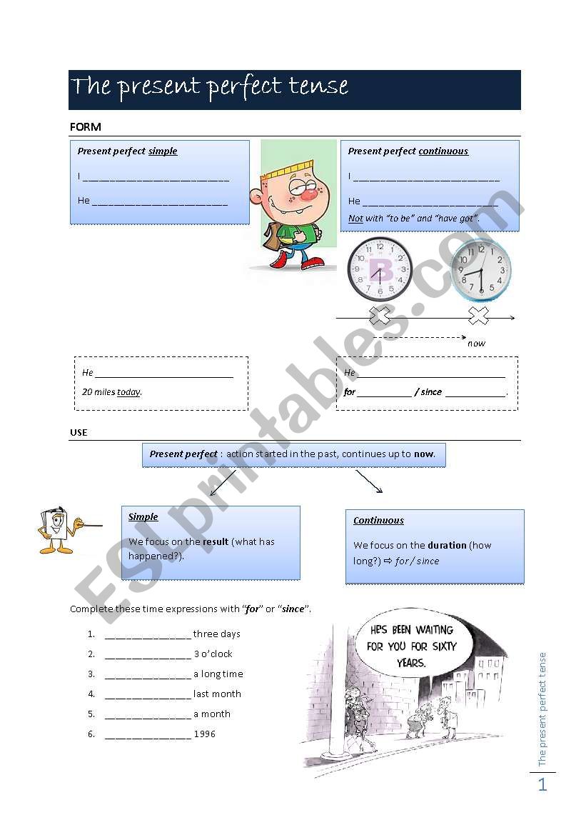 Present perfect simple vs continuous