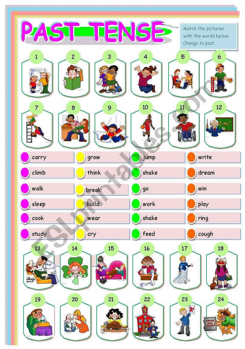 SIMPLE PAST TENSE worksheet