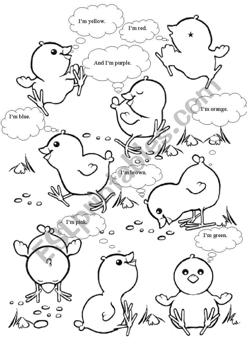 Easter birds worksheet