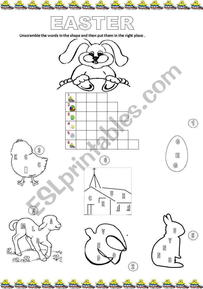 Easter worksheet