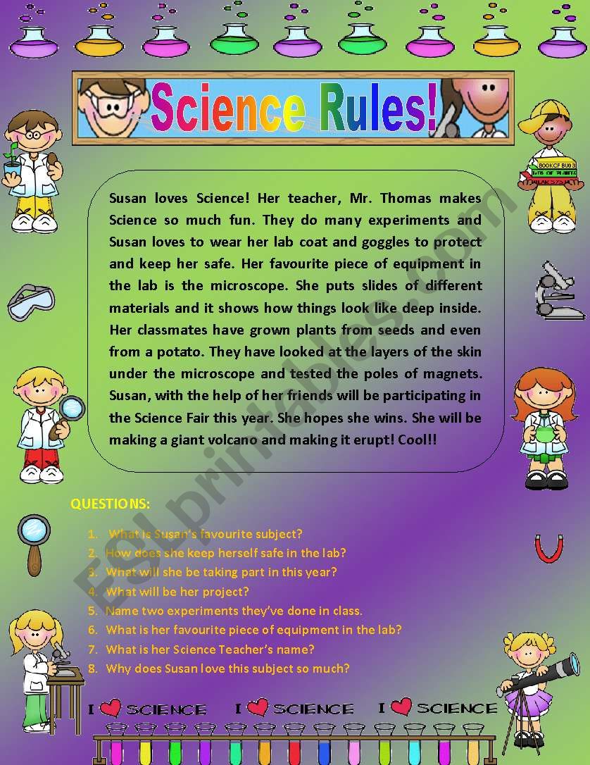 Comprehension - Science Rules!