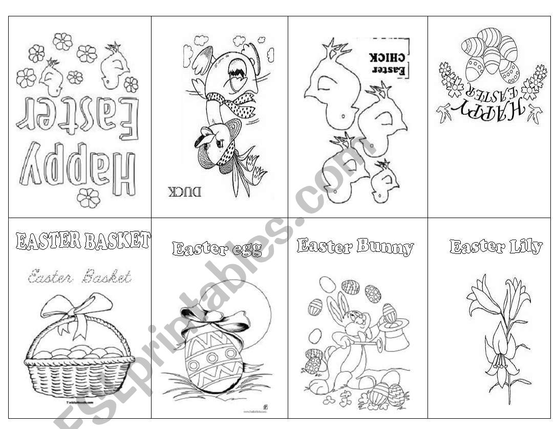 Easter booklet worksheet