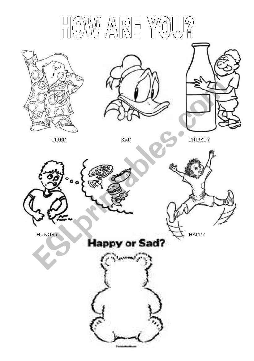 How are you? worksheet