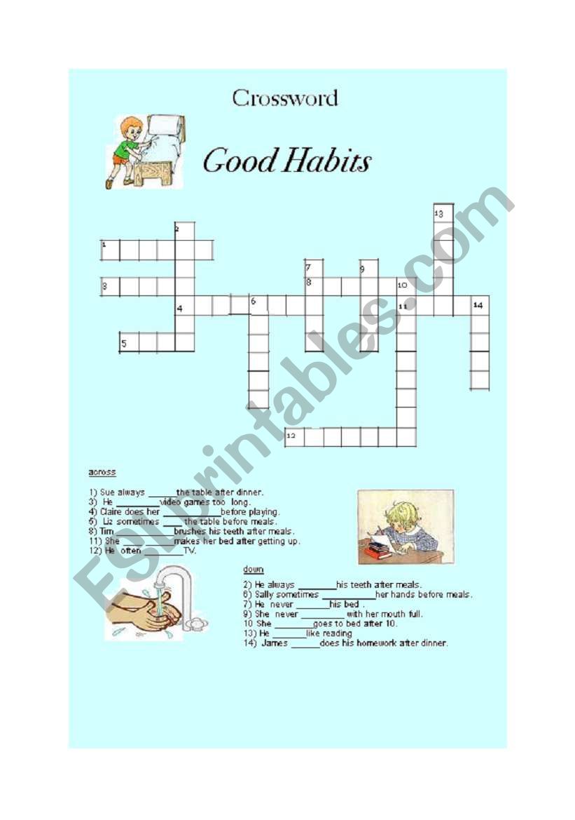 Good Habits worksheet