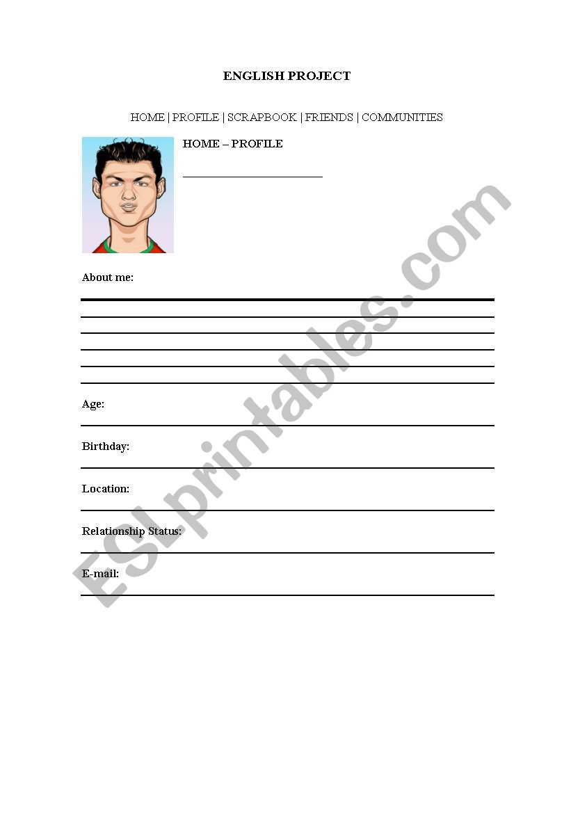 Profile worksheet