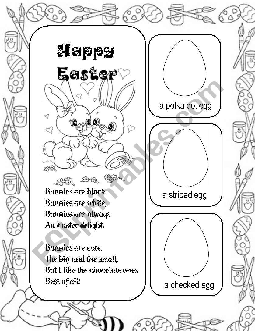 Easter Poem worksheet