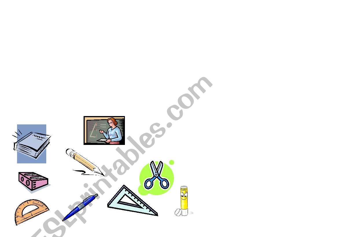 school flashcards-7 worksheet