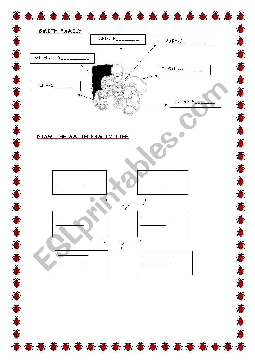 SMITH FAMILY worksheet