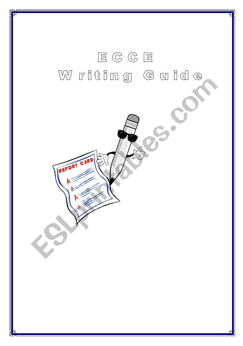 ECCE Writing Guide worksheet