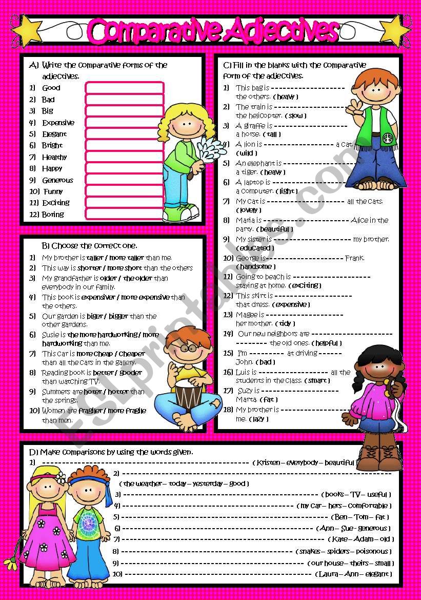 COMPARATIVES  PART-1(B&W included )