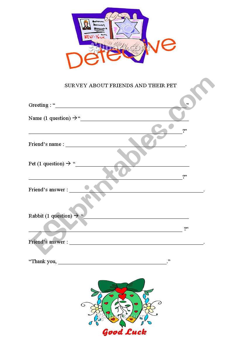 Have you got a pet ? worksheet