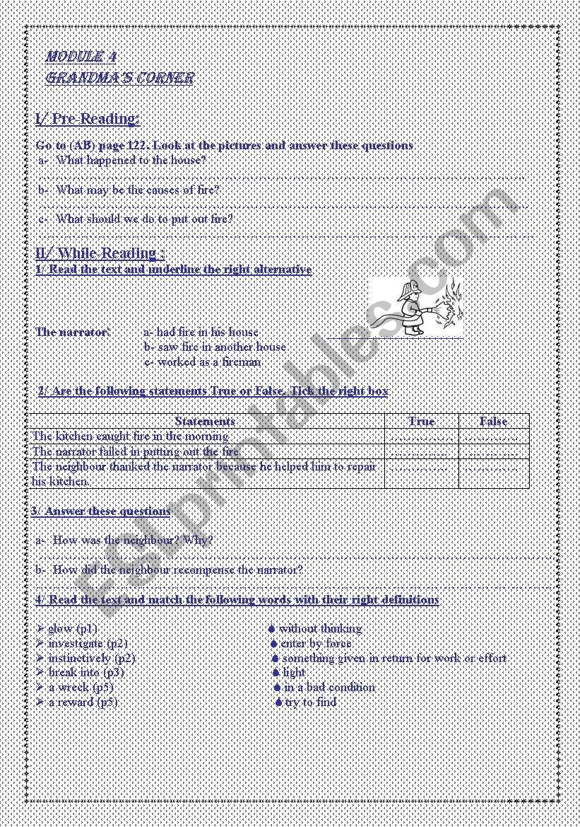 9th form worksheet