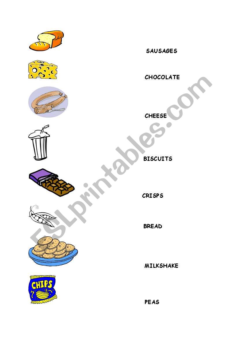 Food worksheet