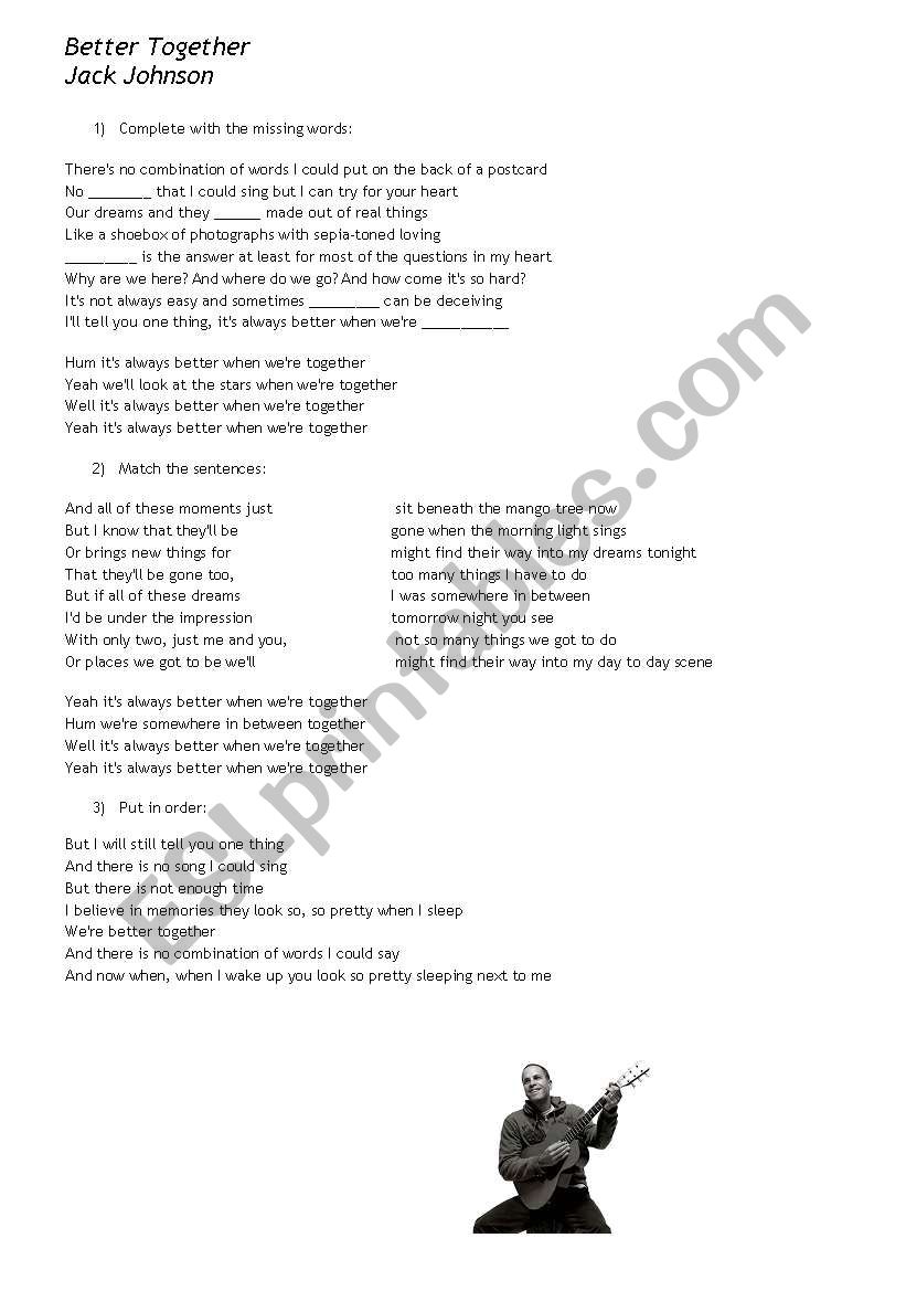 Jack Johnson - Better Together