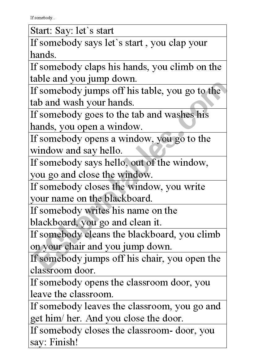 if someone... worksheet