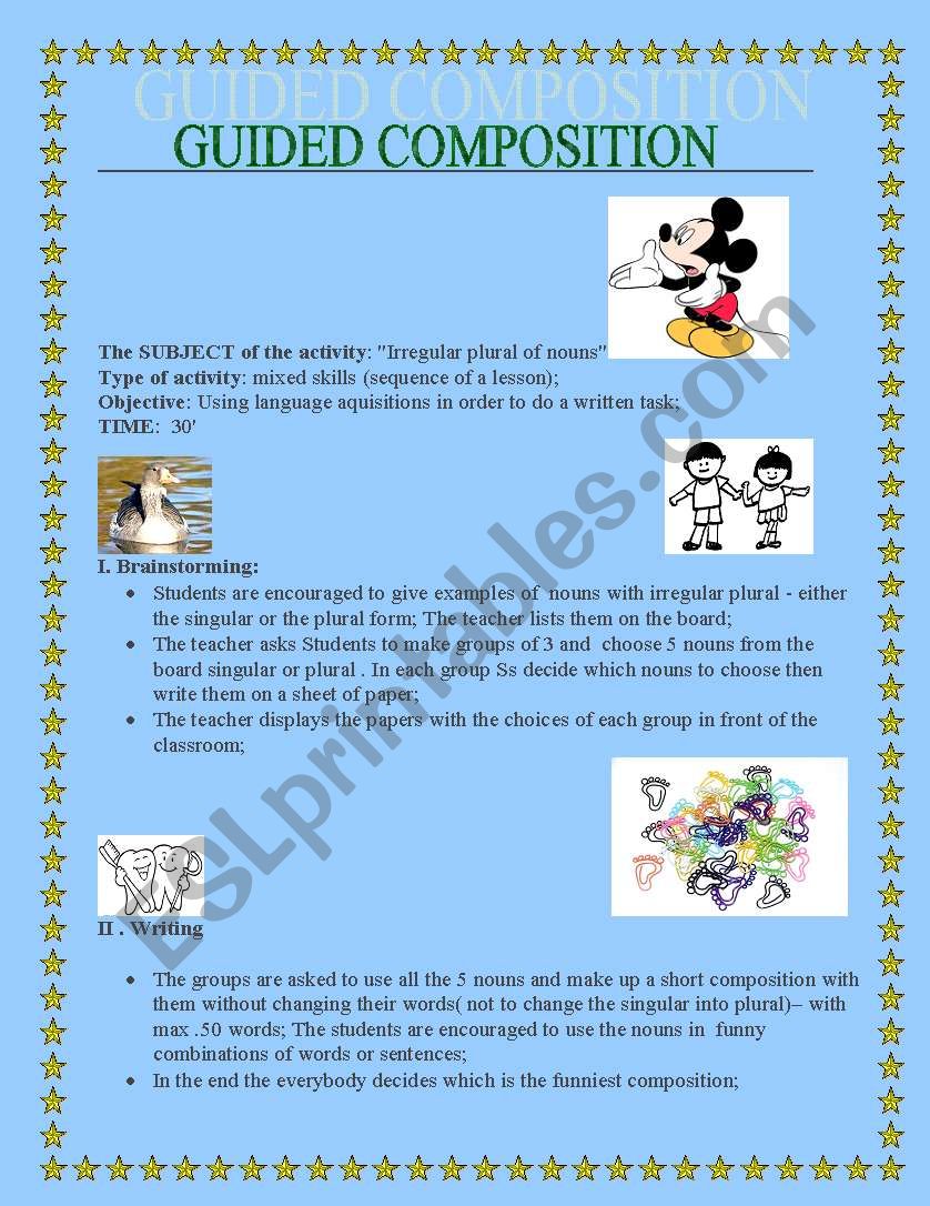 Guided composition worksheet