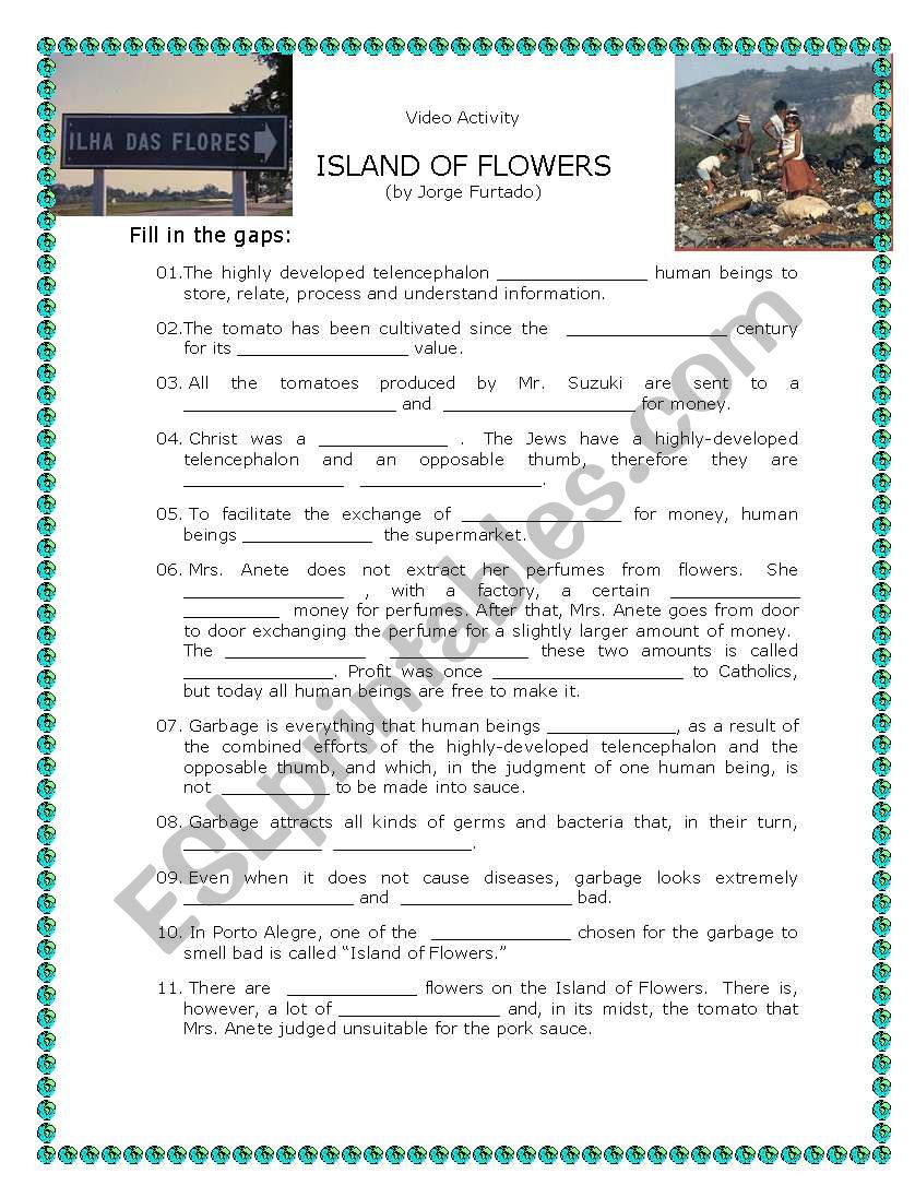 Video Activity - Short film Island of Flowers (Environment)