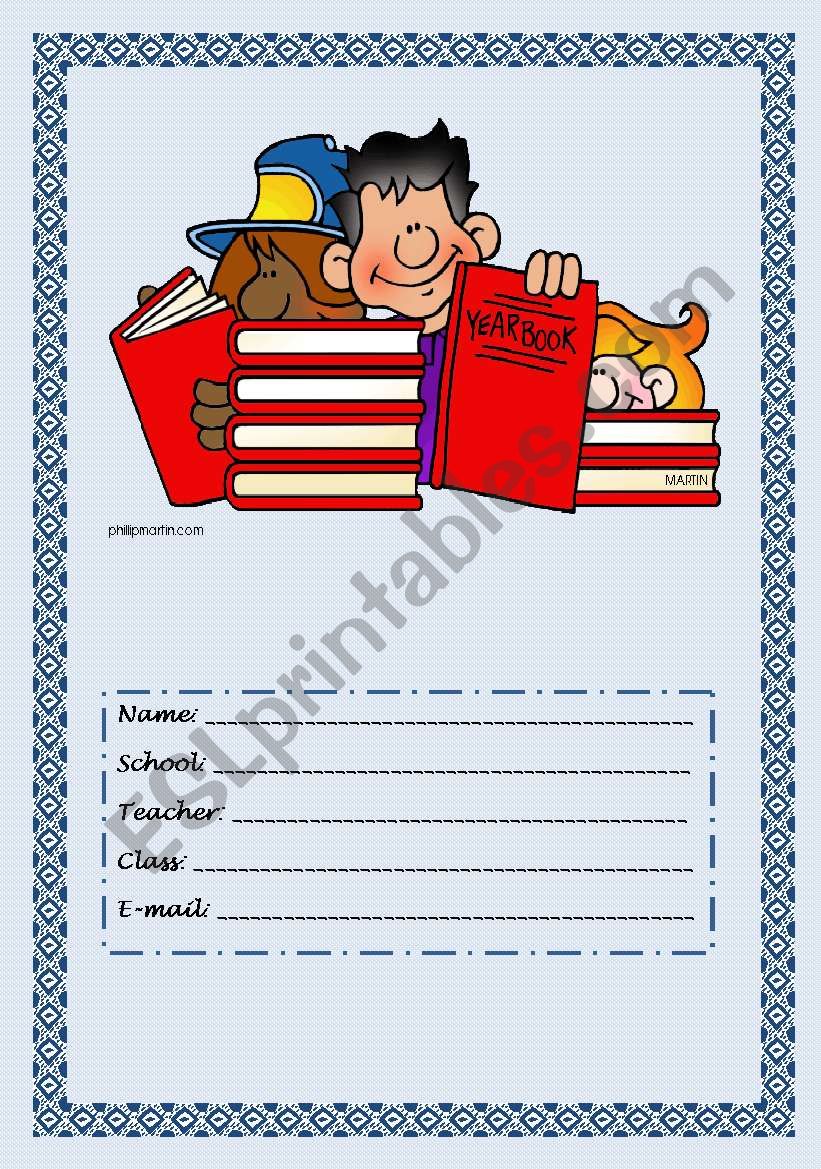 copybook cover worksheet