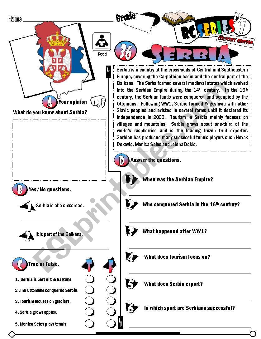 RC Series_Level 01_Country Edition 35 Serbia  (Fully Editable + Key)