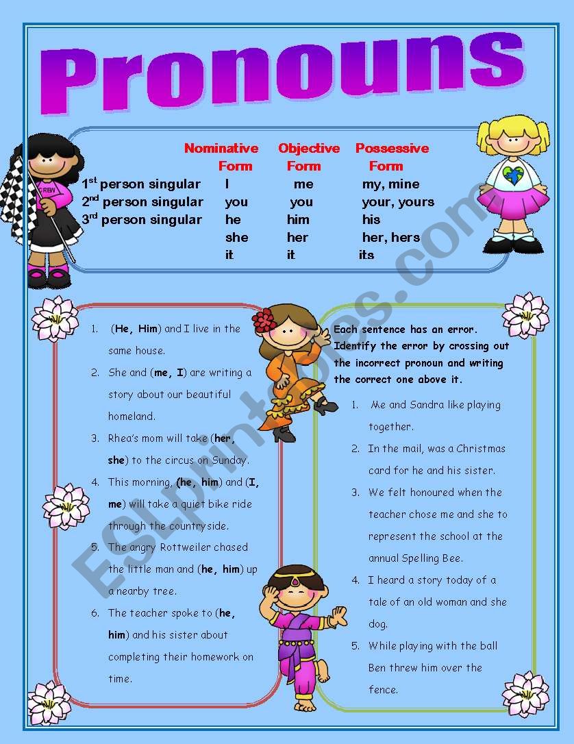 personnal-pronouns-esl-worksheet-by-lyrill