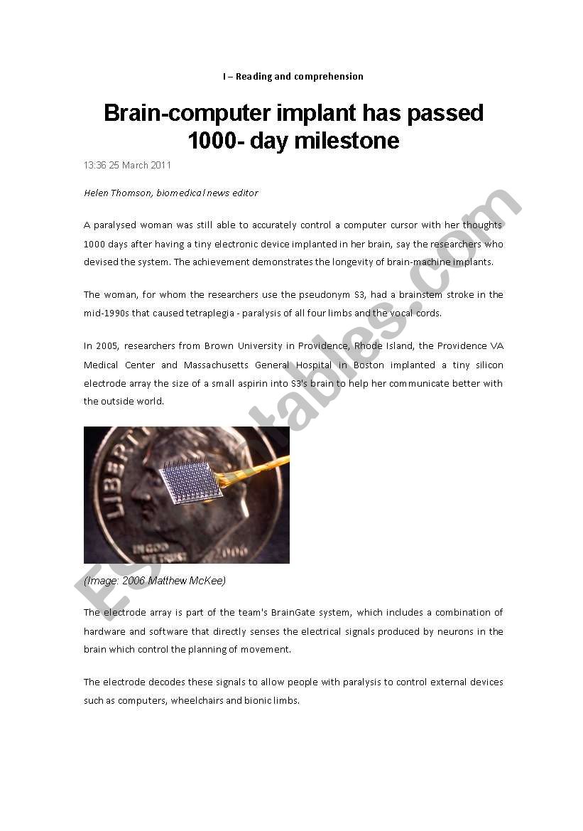 Technology worksheet
