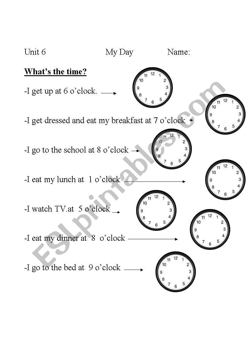 Time worksheet