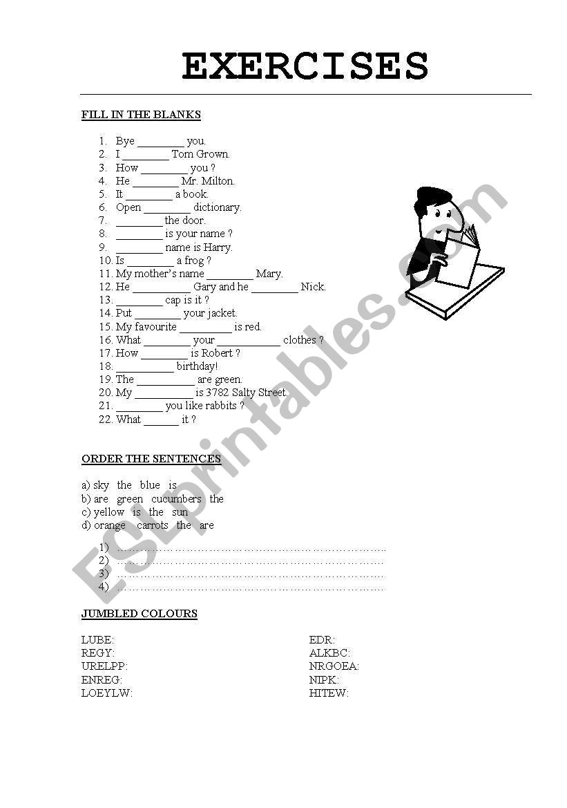 Grammar and Vocaubulary  worksheet