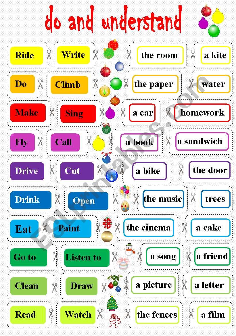 learn by doing some craft! worksheet