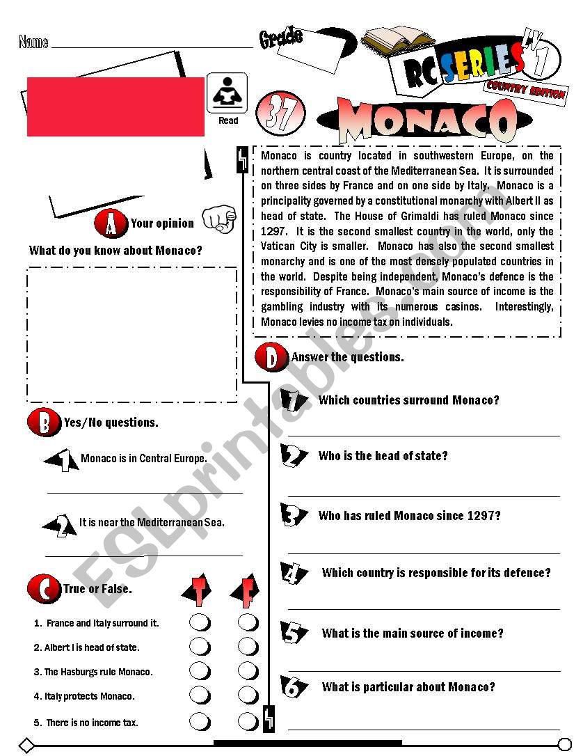 RC Series_Level 01_Country Edition 37 Monaco (Fully Editable + Key)