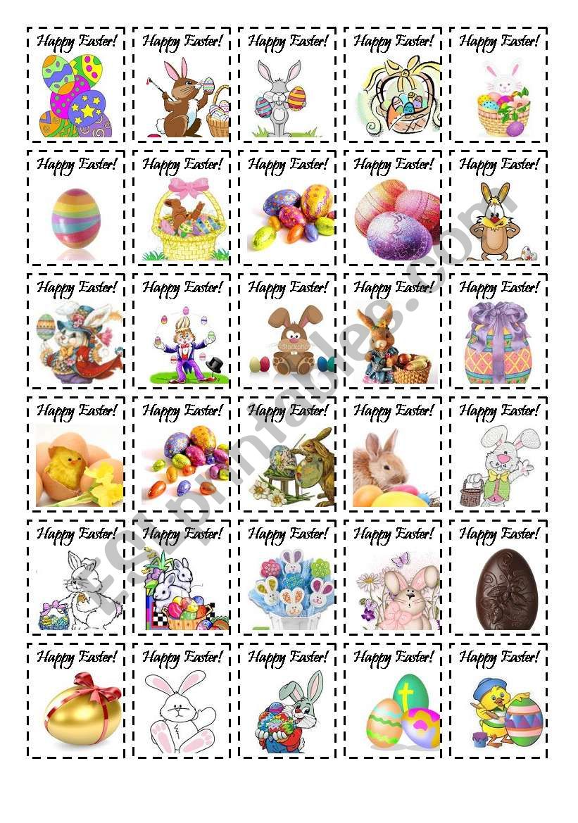 Easter Stickers worksheet