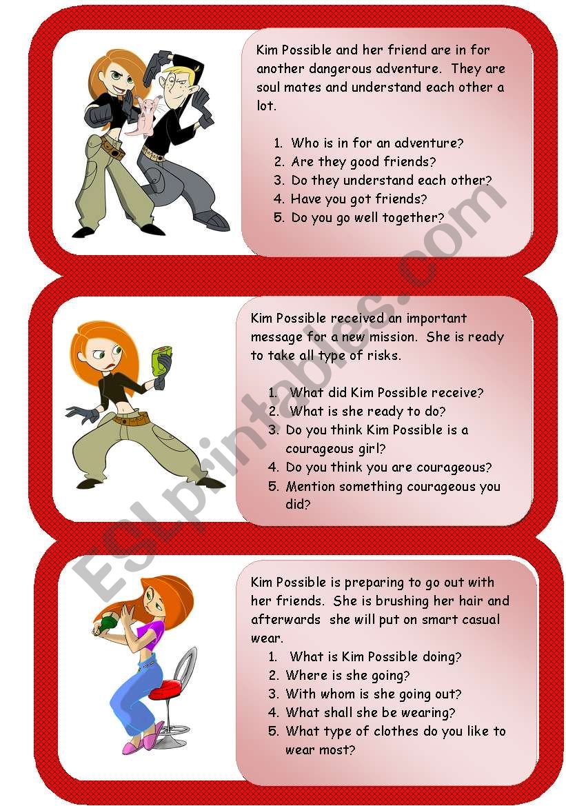 Kim Possible - mini comprehensions