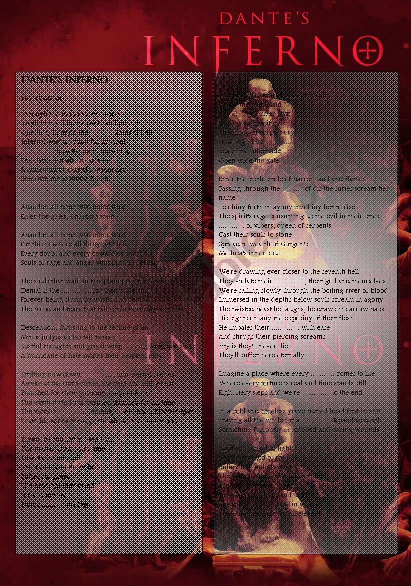 Dantes Inferno (Iced Earth) - Listening Activity