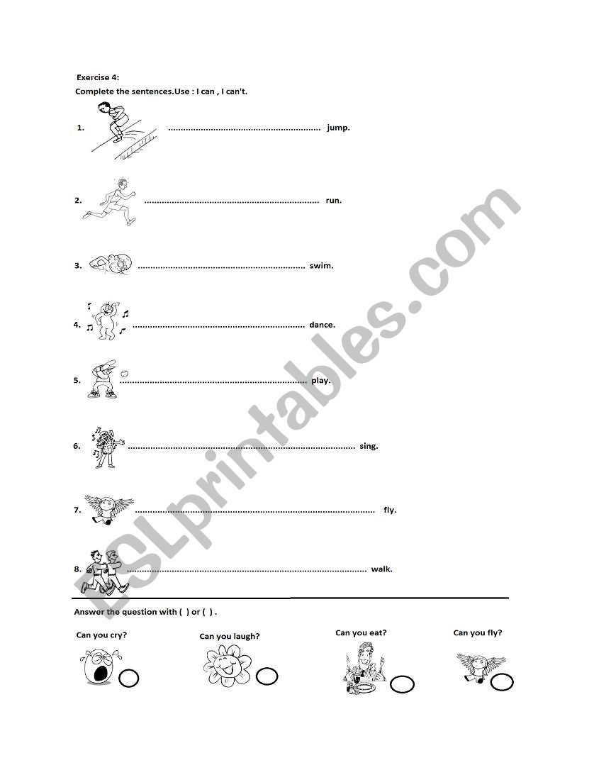 can -cant worksheet