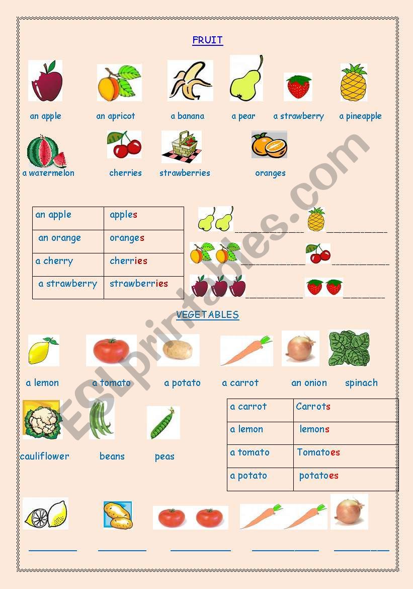 food and drinks worksheet